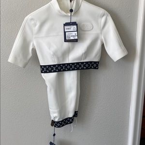 Louis Vuitton Monogram Waistband crop top and pant